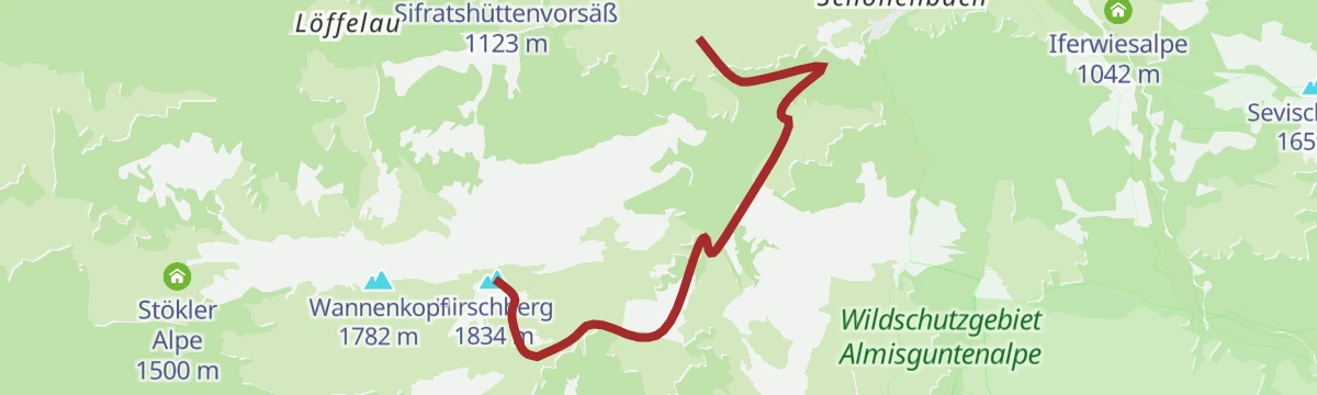 Route map: Schönenbach - Hirschberg